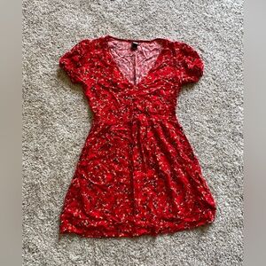 Women’s red floral mini dress | Size M | Wild Fable